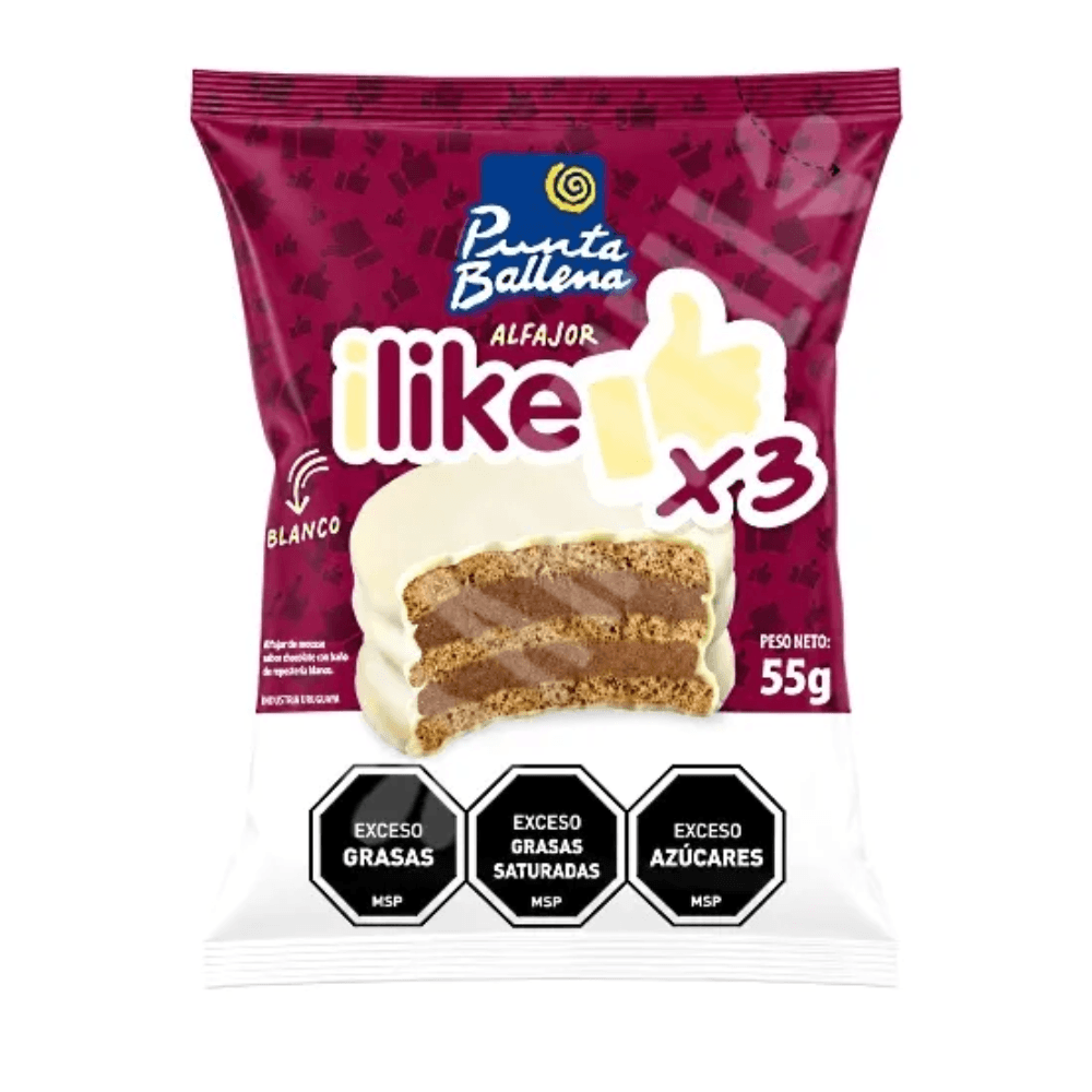 Alfajor Punta Ballena Chocolate Branco 55g